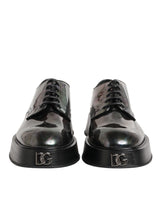 Dolce & Gabbana Multicolor Leather Lace-up Men Formal Derby Shoes