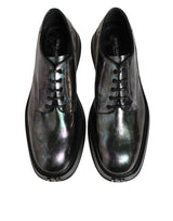 Dolce & Gabbana Multicolor Leather Lace-up Men Formal Derby Shoes