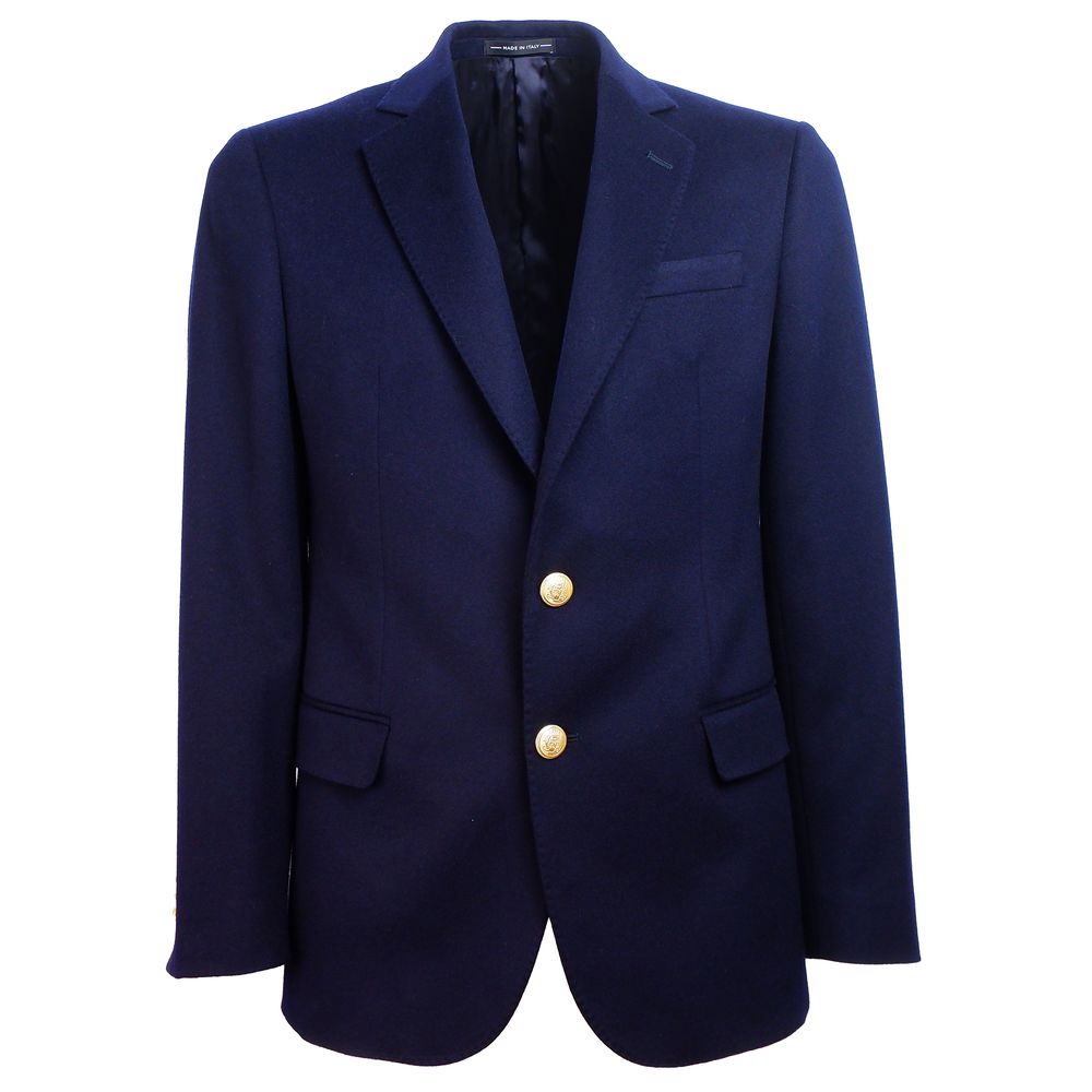 Made in Italy Made in Italy Blue Wool Men's Blazer (Italian Size MEN: IT48 | M, nan: nan, nan: nan)