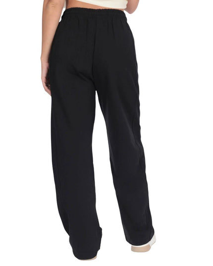 County of Milan Black Cotton Joggers Workout Pant