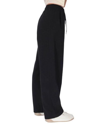 County of Milan Black Cotton Joggers Workout Pant
