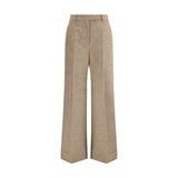 Valentino Palazzo Trousers in Bottonato Natté