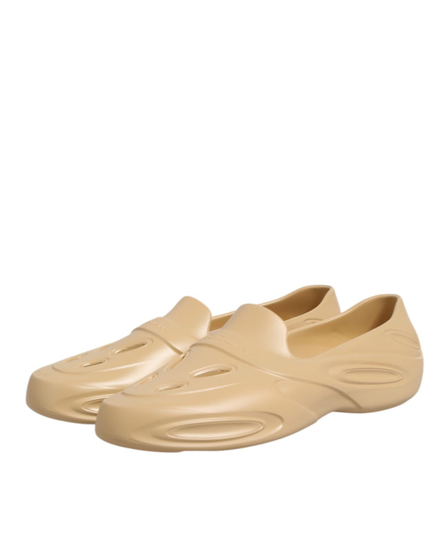 Dolce & Gabbana Beige Rubber Slides Low Top Sneakers Shoes