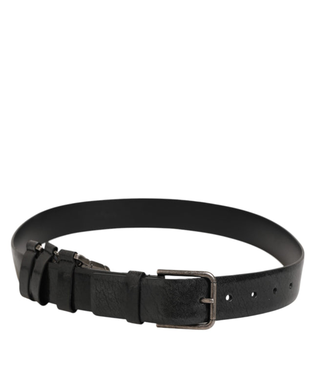 Dolce & Gabbana Black Key Ring Clip Attachments Buckle Belt