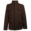 Made in Italy Brown Wool Men's Jacket