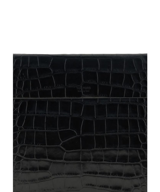 Tom Ford Crocodile print leather Pouch