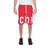 Icon Red Cotton Bermuda