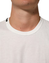 Dolce & Gabbana White Cotton Goodluck 2020 Crew Neck T-shirt