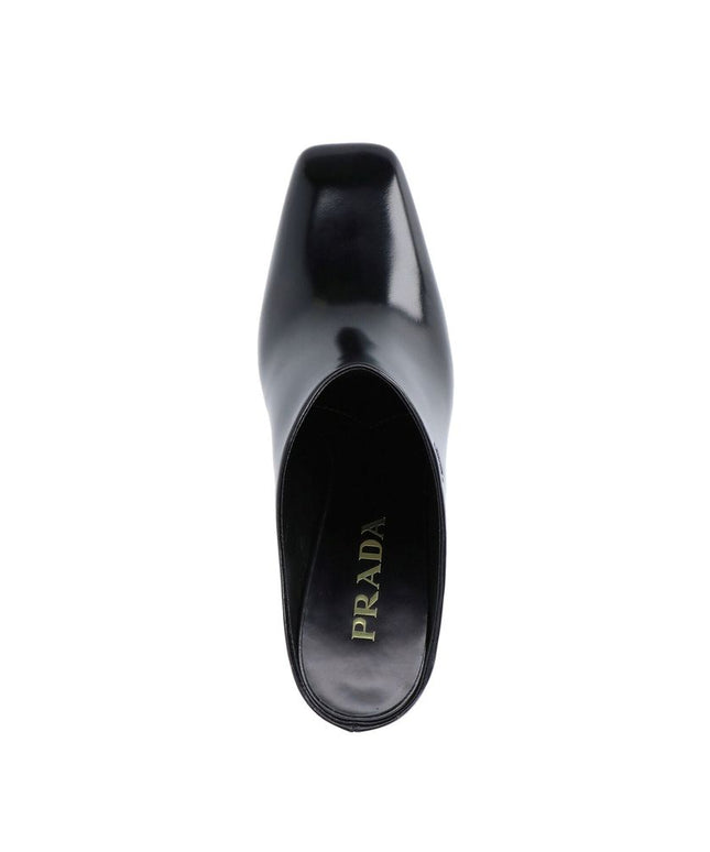 Prada Leather Mules 85mm