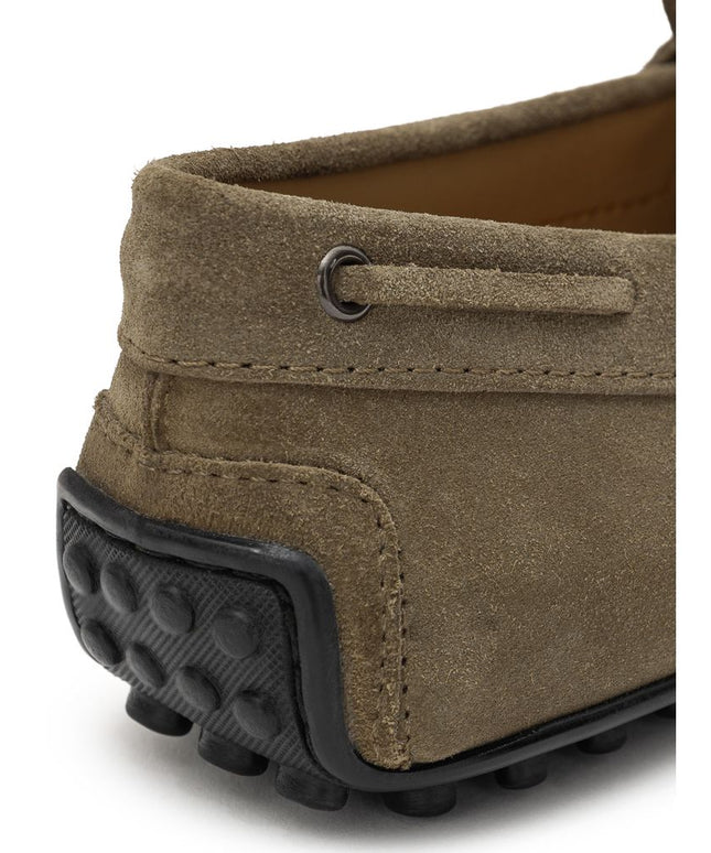 Tod's Beige Suede Leather Moccassin
