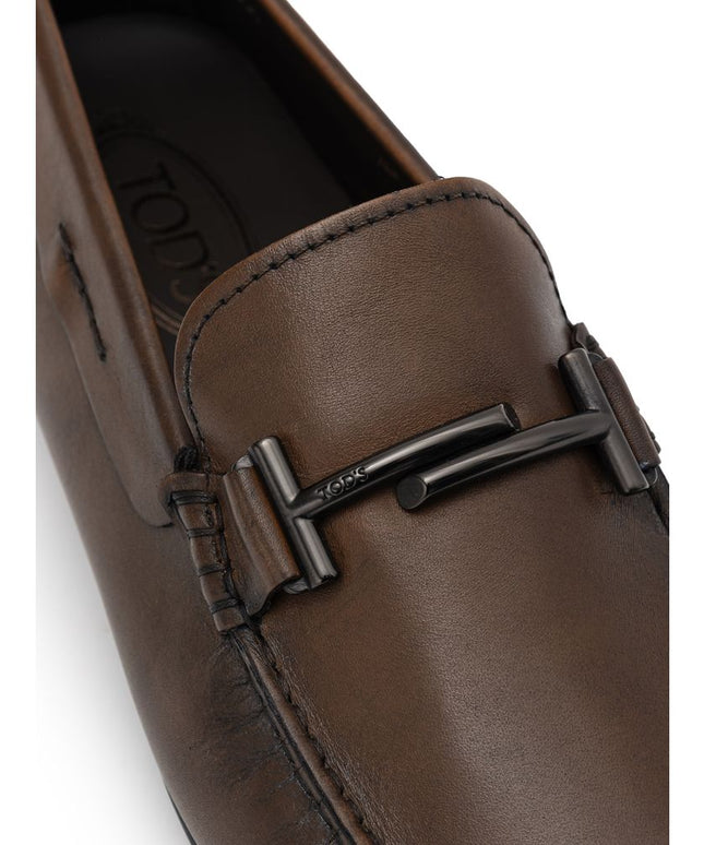 Tod's Brown Leather Moccassin