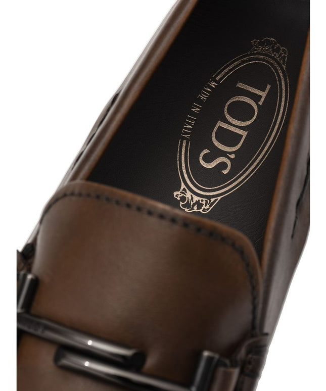 Tod's Brown Leather Moccassin