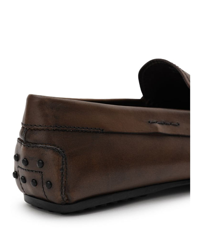 Tod's Brown Leather Moccassin
