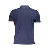 La Martina Blue Cotton Polo Shirt