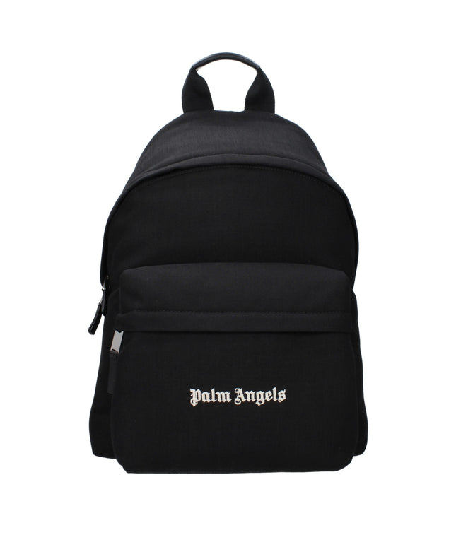 Palm Angels Black Fabric Backpacks