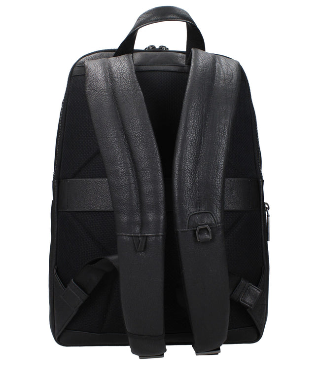 Piquadro Black Leather Backpacks