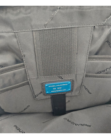 Piquadro Black Leather Backpacks