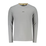 Hugo Boss Gray Cotton Men T-Shirt
