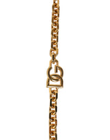 Dolce & Gabbana Black Leather Gold Chain Bag Accessory Shoulder Strap