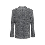 Dolce & Gabbana Gray Fleece Wool Coat