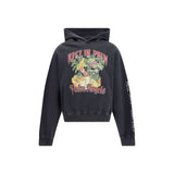 Palm Angels Gray Cotton Sweatshirt