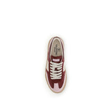 Valentino Garavani Red Calf Leather Bos Taurus Low Top Sneakers