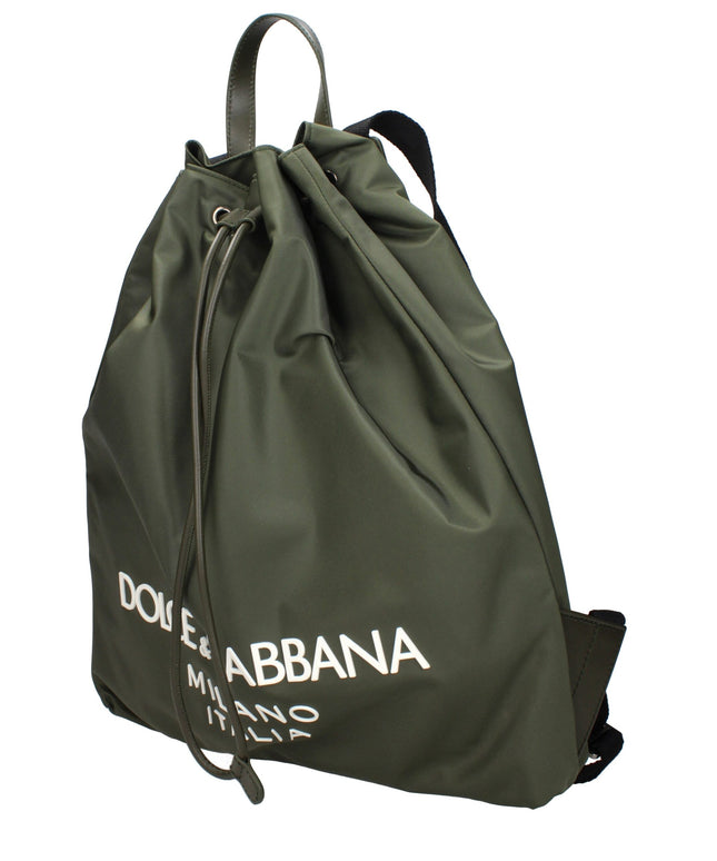 Dolce & Gabbana Green Nylon Backpacks