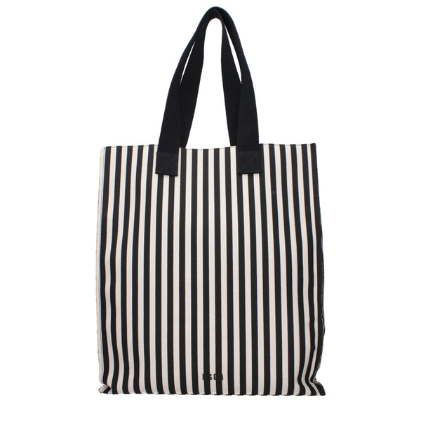MSGM Black Fabric Shoulder Bags