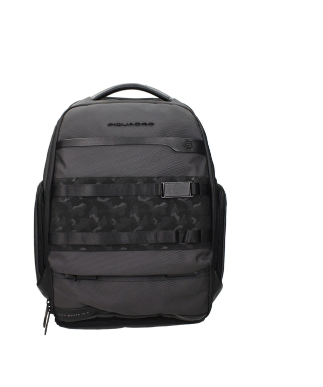 Piquadro Gray Fabric Backpacks