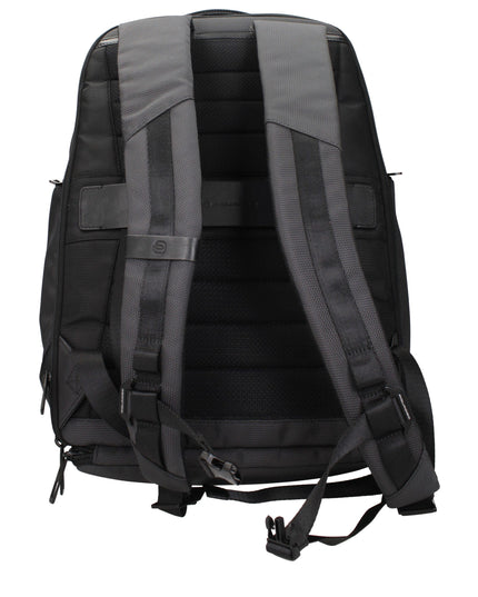 Piquadro Gray Fabric Backpacks