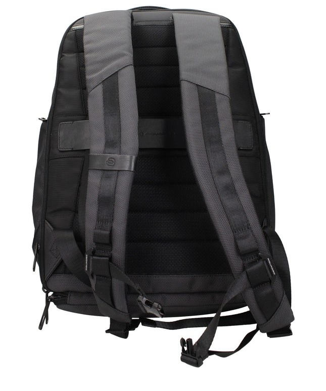 Piquadro Gray Fabric Backpacks