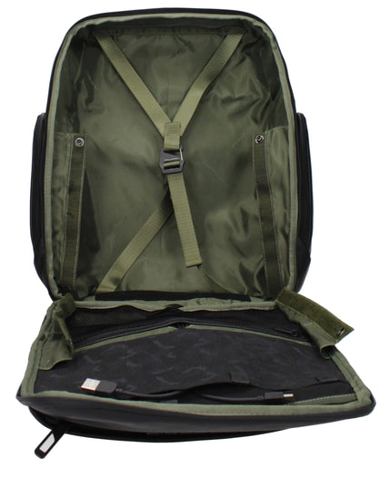 Piquadro Black Leather Backpacks