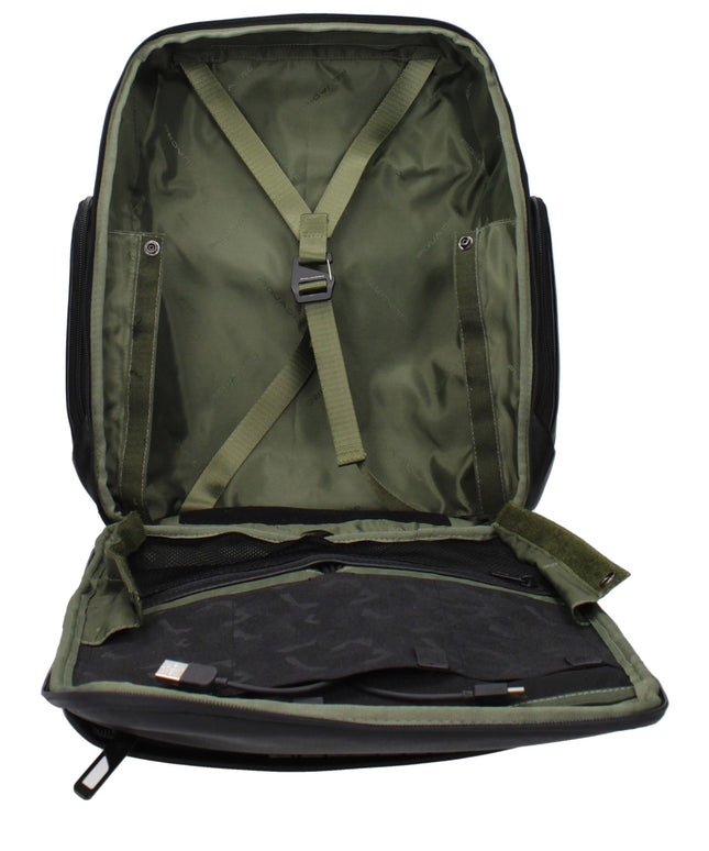 Piquadro Black Leather Backpacks