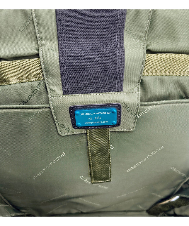 Piquadro Black Leather Backpacks