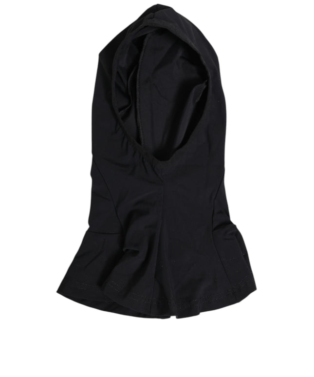 Dolce & Gabbana Black Nylon Elastane Balaclava Hood Face Cover Hat