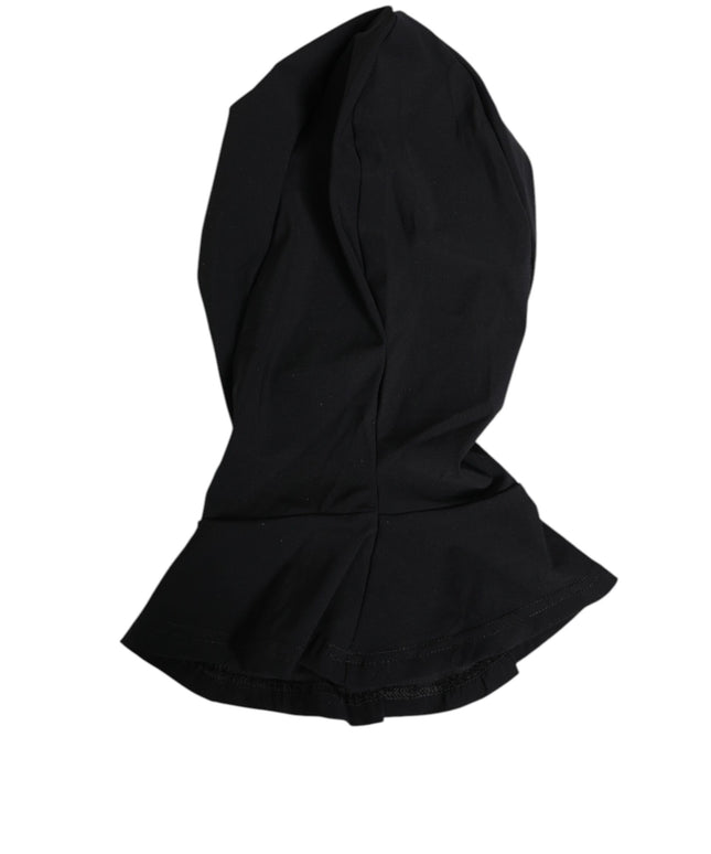 Dolce & Gabbana Black Nylon Elastane Balaclava Hood Face Cover Hat