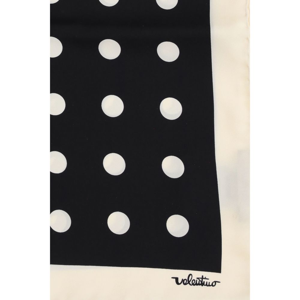 Valentino Garavani Black Silk Scarf