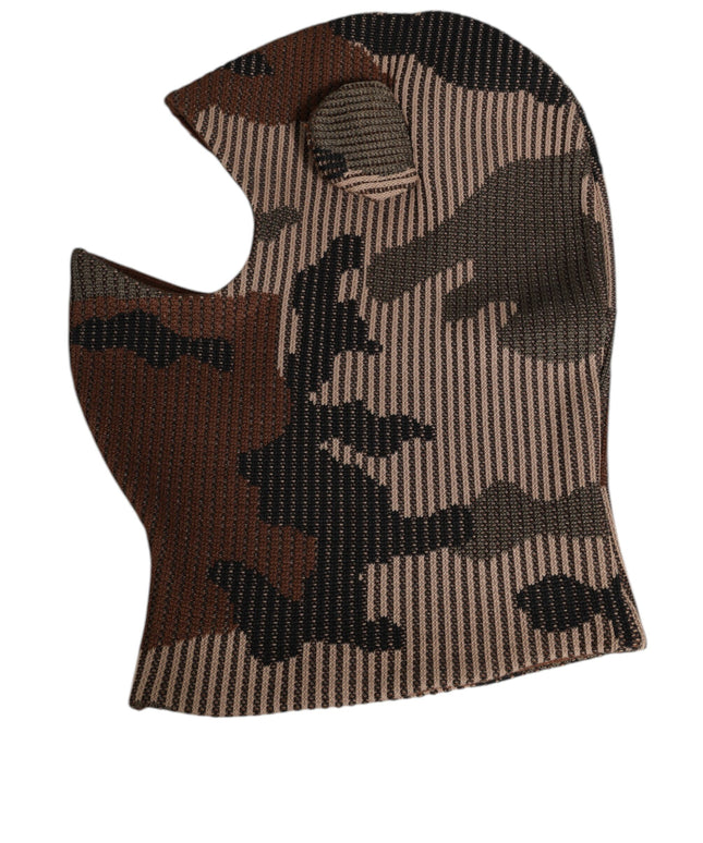 Dolce & Gabbana Multicolor Camouflage Balaclava Mask Men Cap One Size Hat