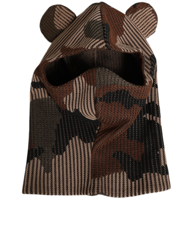 Dolce & Gabbana Multicolor Camouflage Balaclava Mask Men Cap One Size Hat