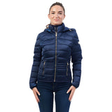 Yes Zee Blue Polyester Jackets & Coat