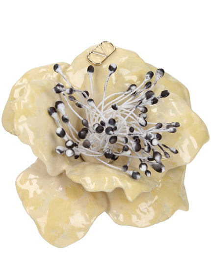 Valentino Garavani Beige Metal Broches
