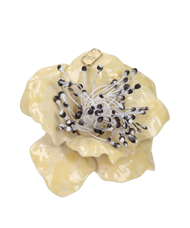 Valentino Garavani Beige Metal Broches