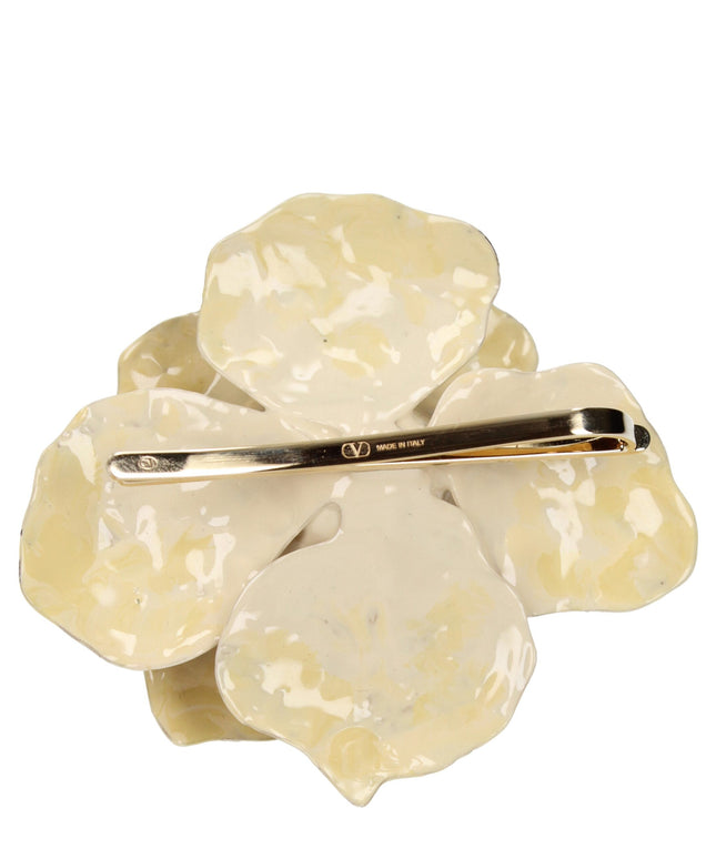 Valentino Garavani Beige Metal Broches