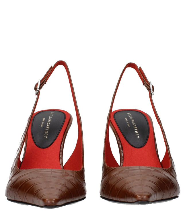 Stella McCartney Brown Leather High Heel Pumps
