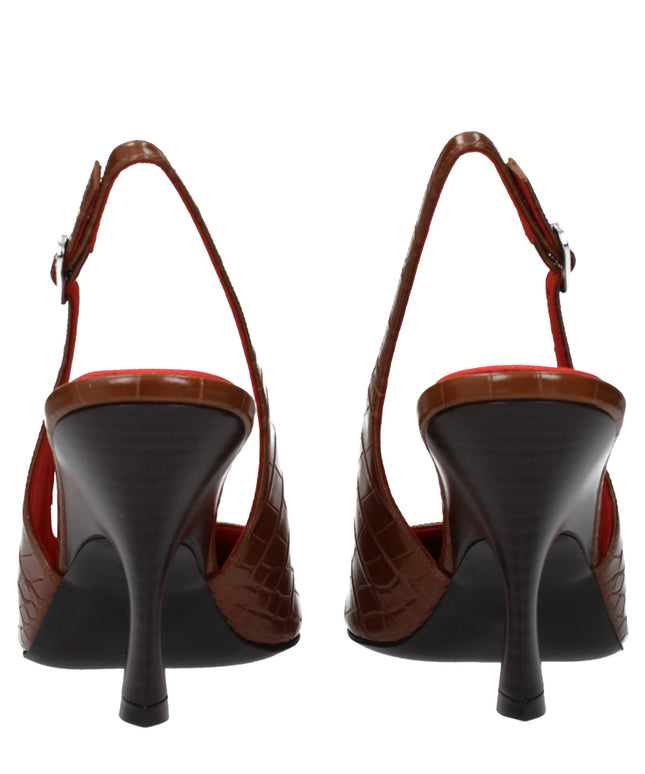 Stella McCartney Brown Leather High Heel Pumps