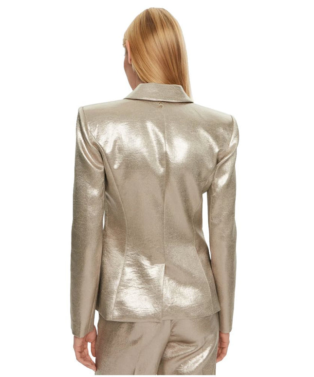 Patrizia Pepe Yellow Polyester Blazer