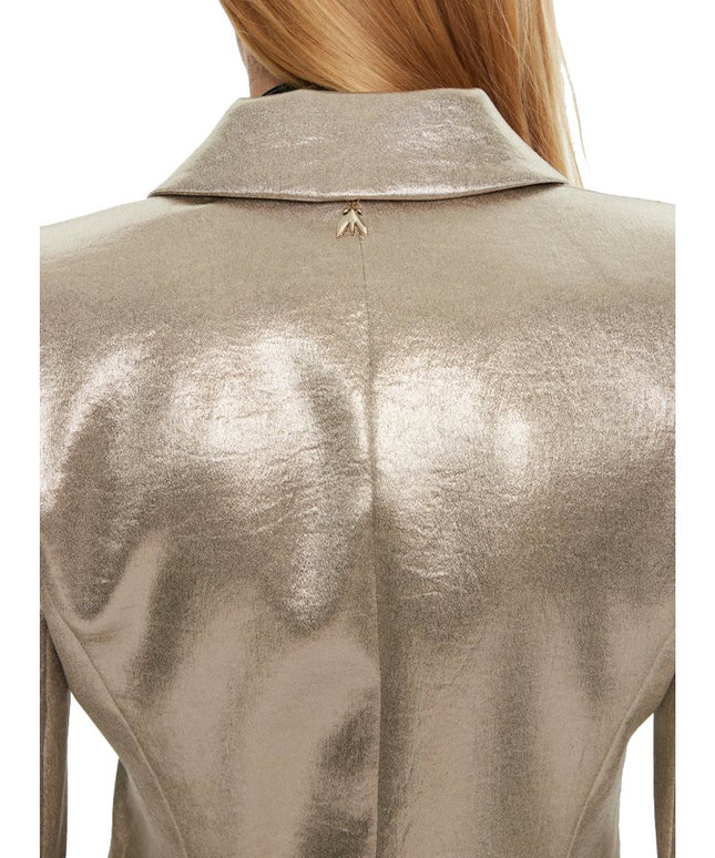 Patrizia Pepe Yellow Polyester Blazer