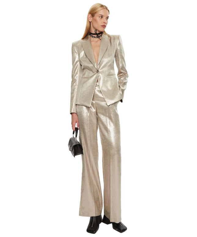 Patrizia Pepe Yellow Polyester Blazer