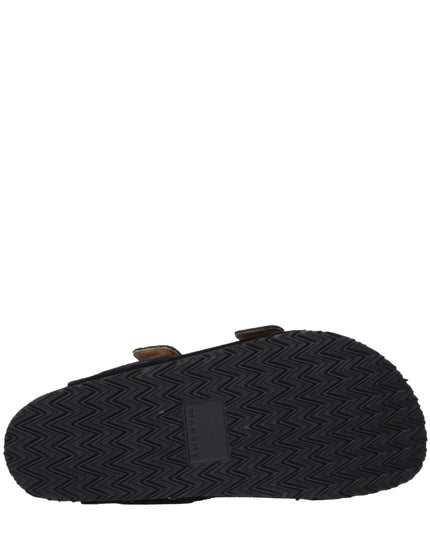 Isabel Marant Black Leather Slippers Sandals