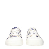 Moschino White Fabric Low Top Sneakers